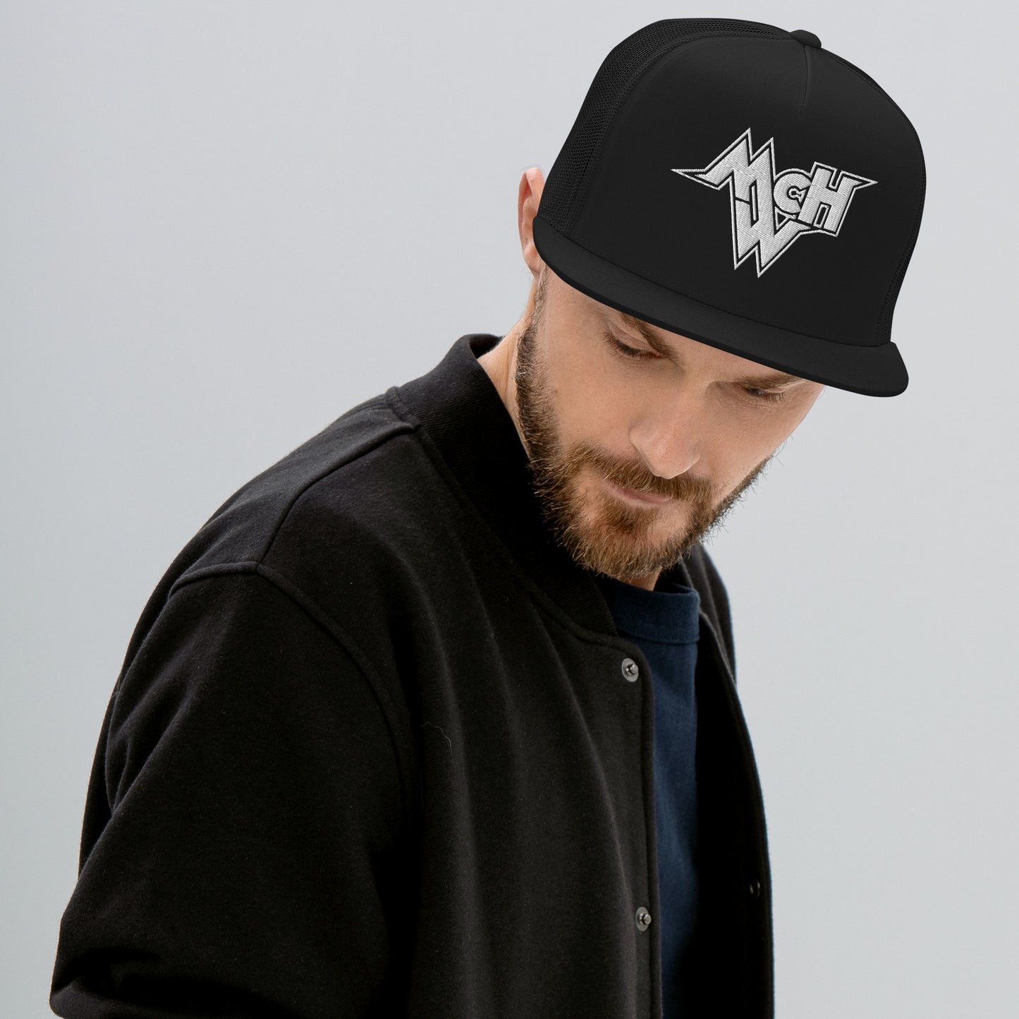 McHollywood® Embroidered Trucker Cap (White McHW)