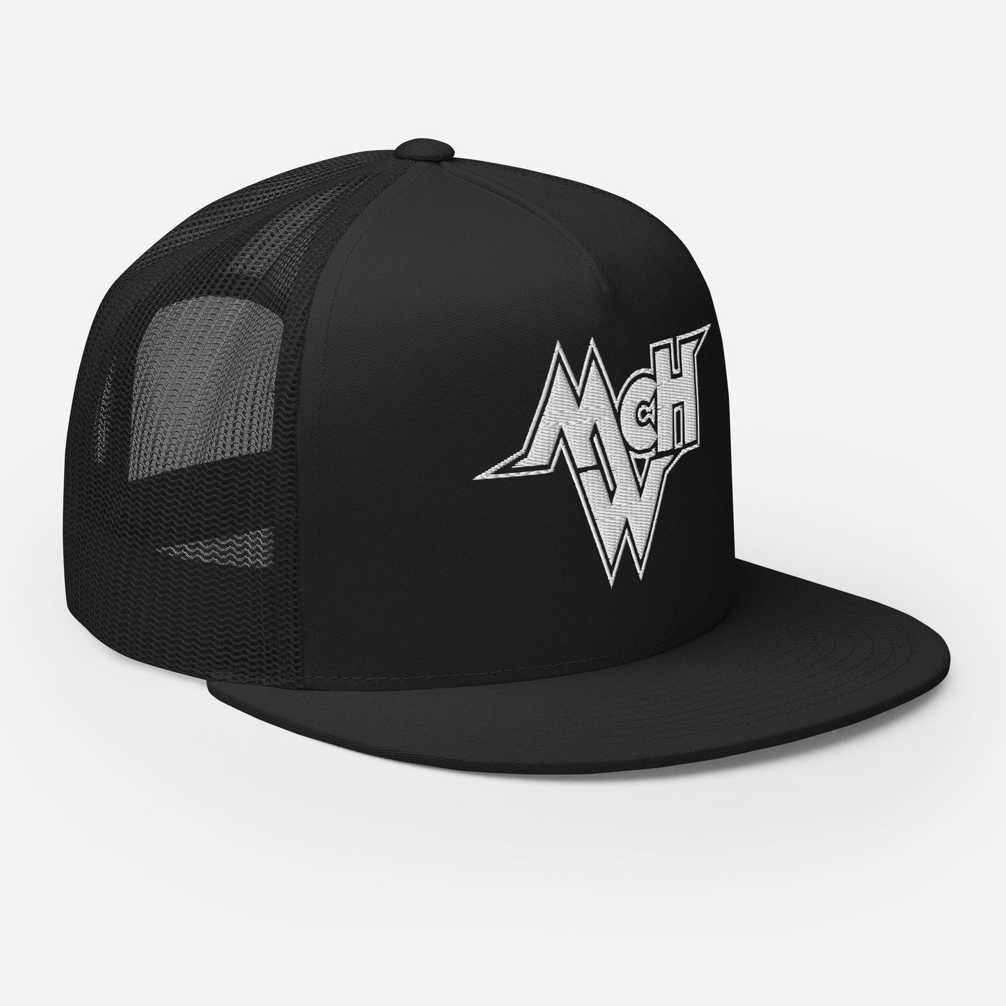 McHollywood® Embroidered Trucker Cap (White McHW)