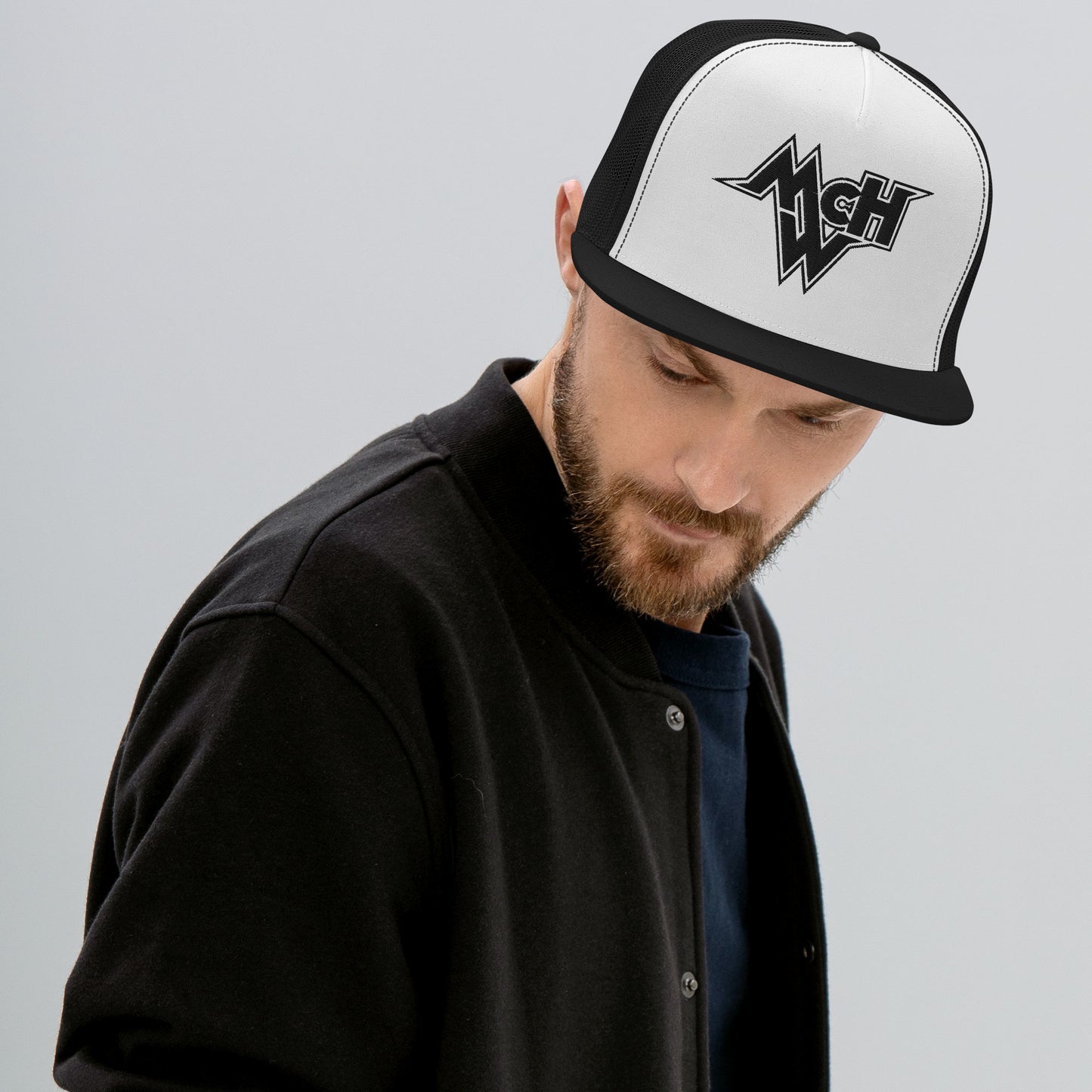 McHollywood® Embroidered Trucker Cap (Black McHW)