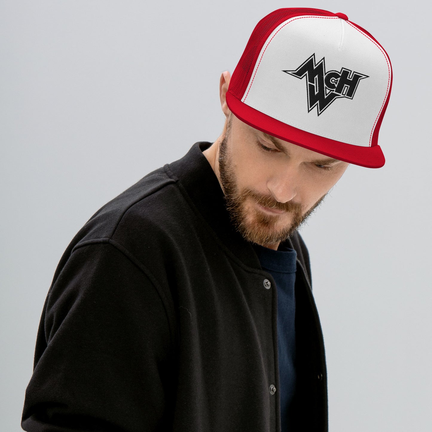 McHollywood® Embroidered Trucker Cap (Black McHW)