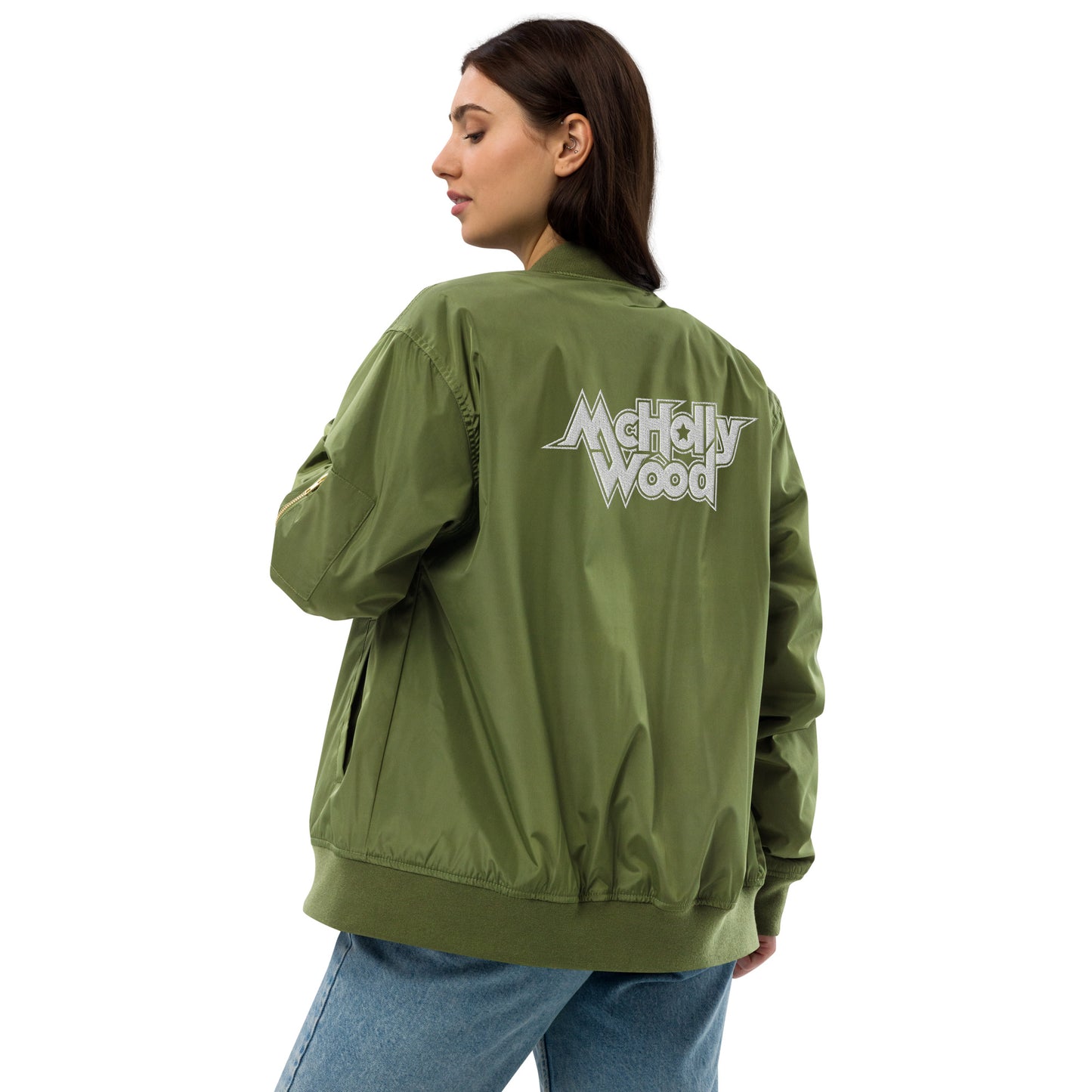 Premium McHollywood® Bomber Jacket (Embroidered Logos)