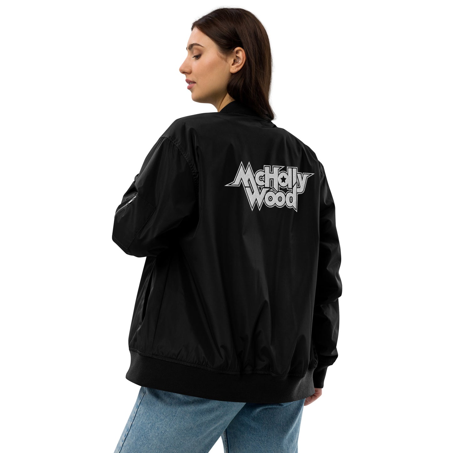 Premium McHollywood® Bomber Jacket (Embroidered Logos)