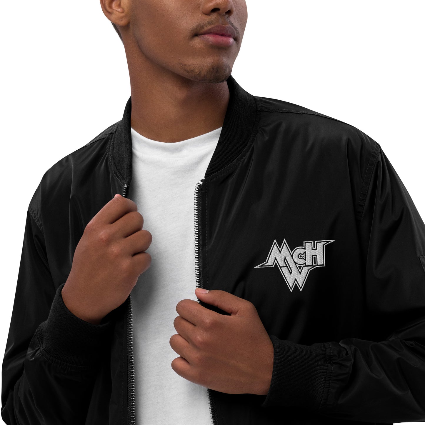 Premium McHollywood® Bomber Jacket (Embroidered Logos)