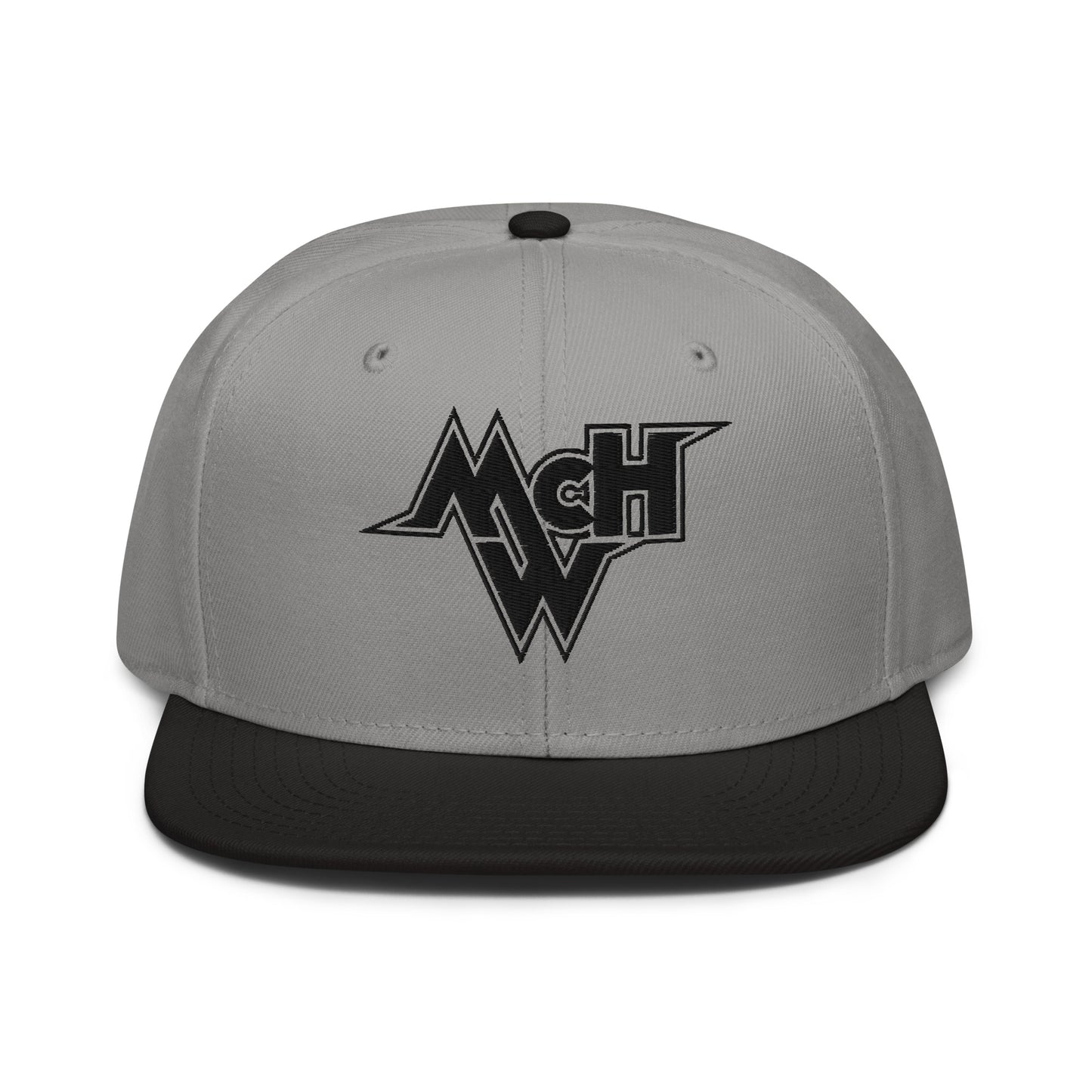 McHollywood® Embroidered Snapback Hat (Black McHW Logo)