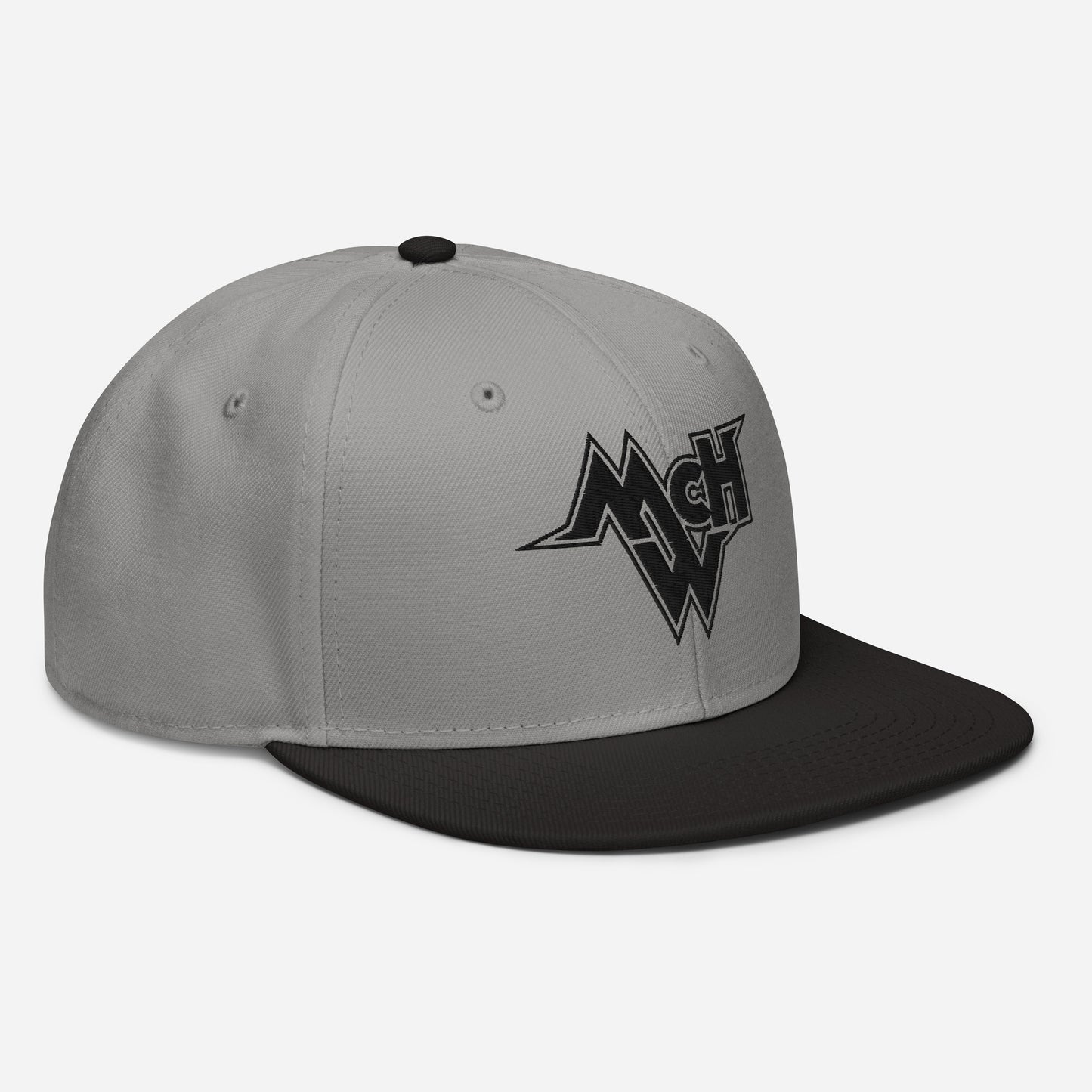 McHollywood® Embroidered Snapback Hat (Black McHW Logo)