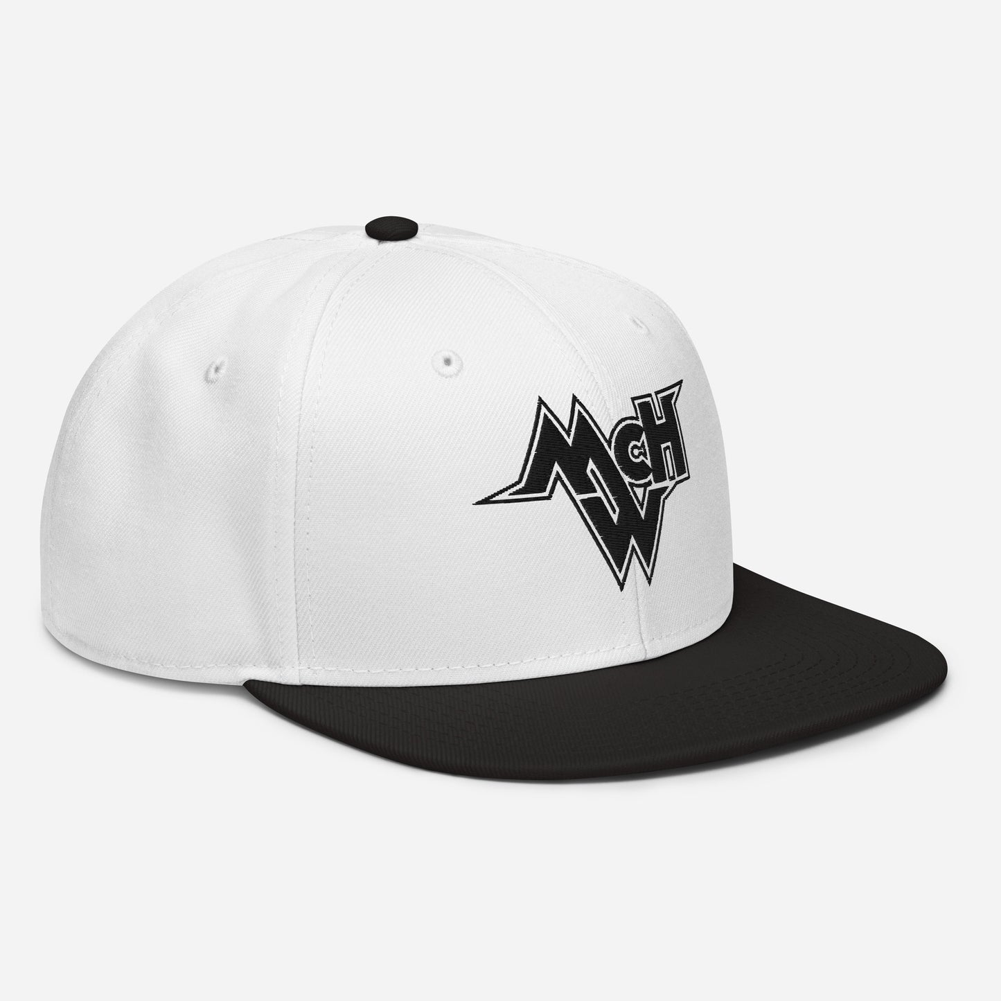 McHollywood® Embroidered Snapback Hat (Black McHW Logo)