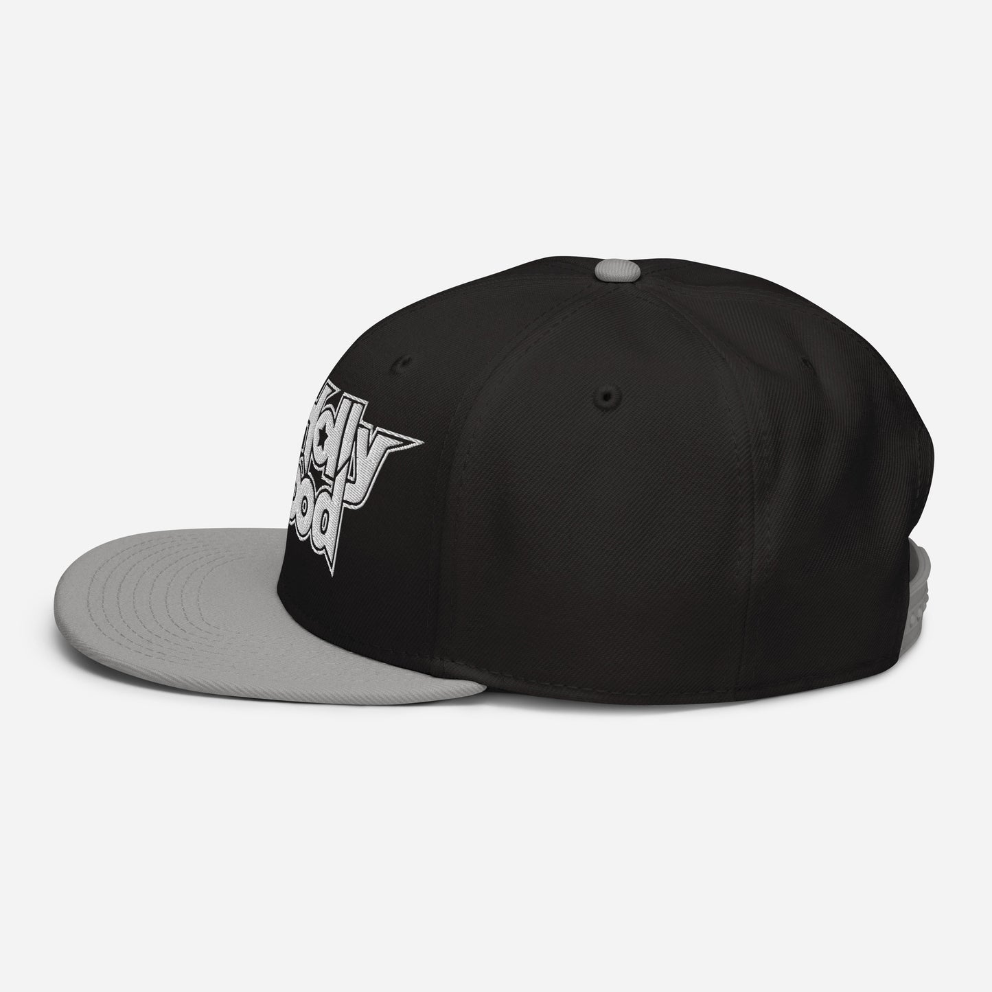 McHollywood® Embroidered Snapback Hat (White Logo)