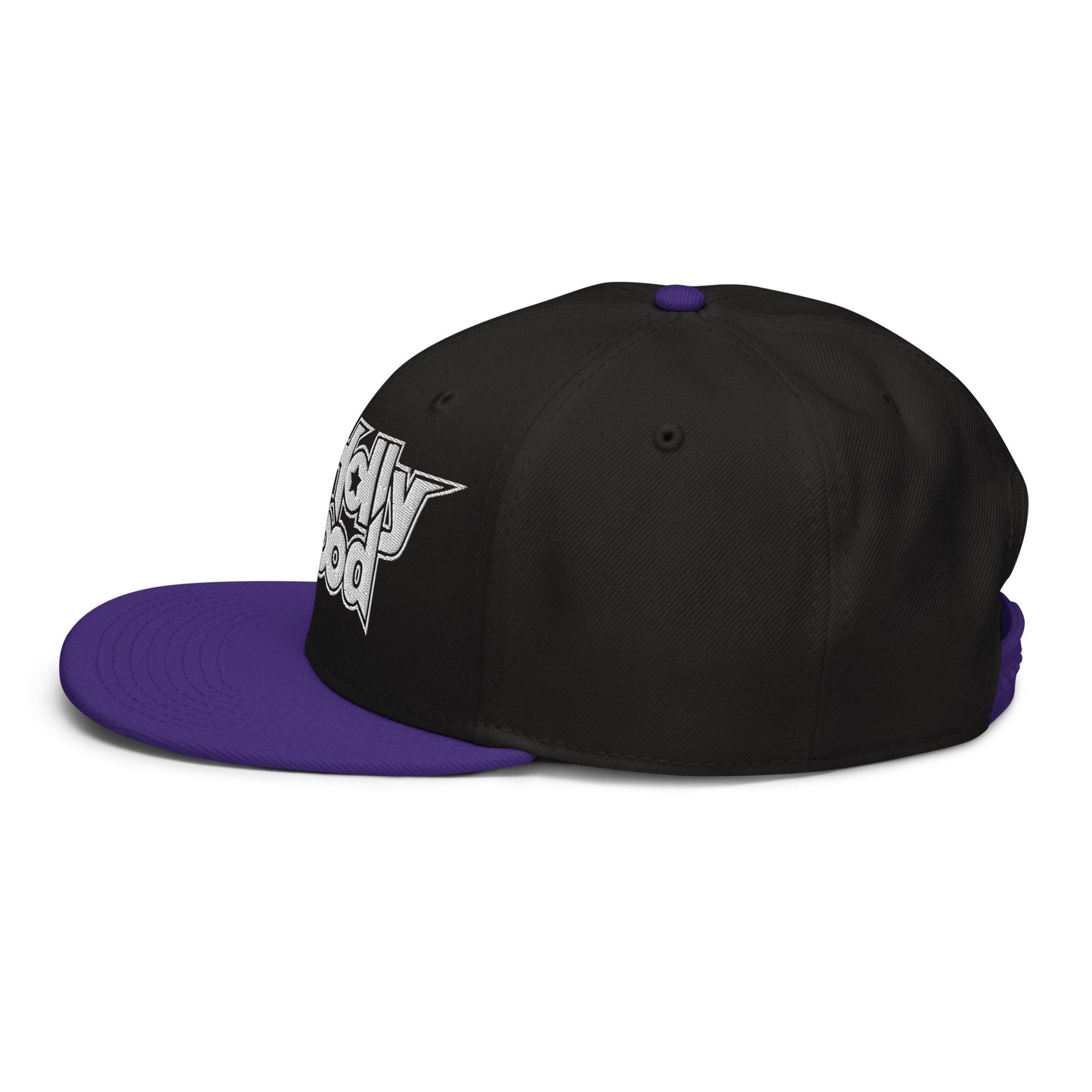 McHollywood® Embroidered Snapback Hat (White Logo)