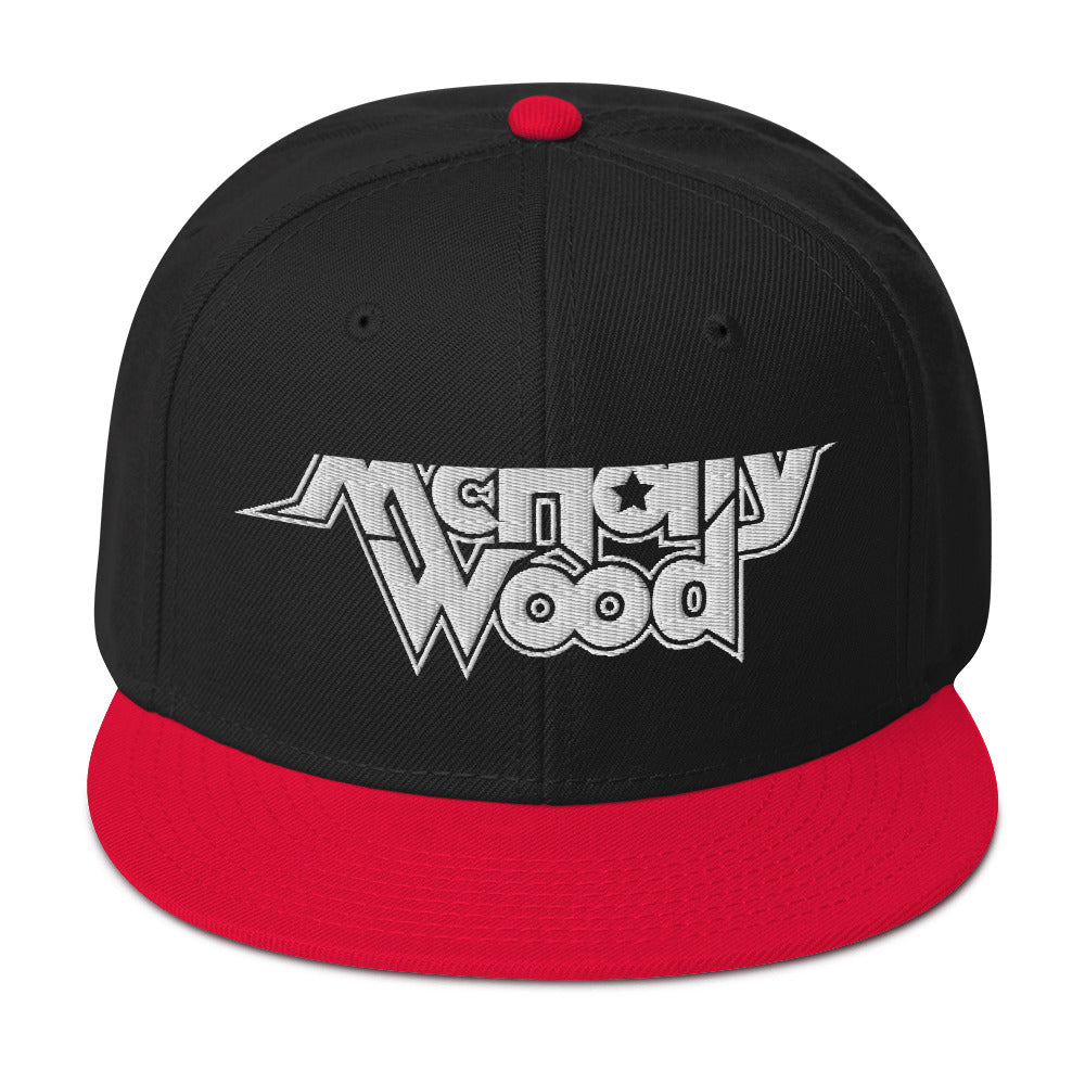 McHollywood® Embroidered Snapback Hat (White Logo)