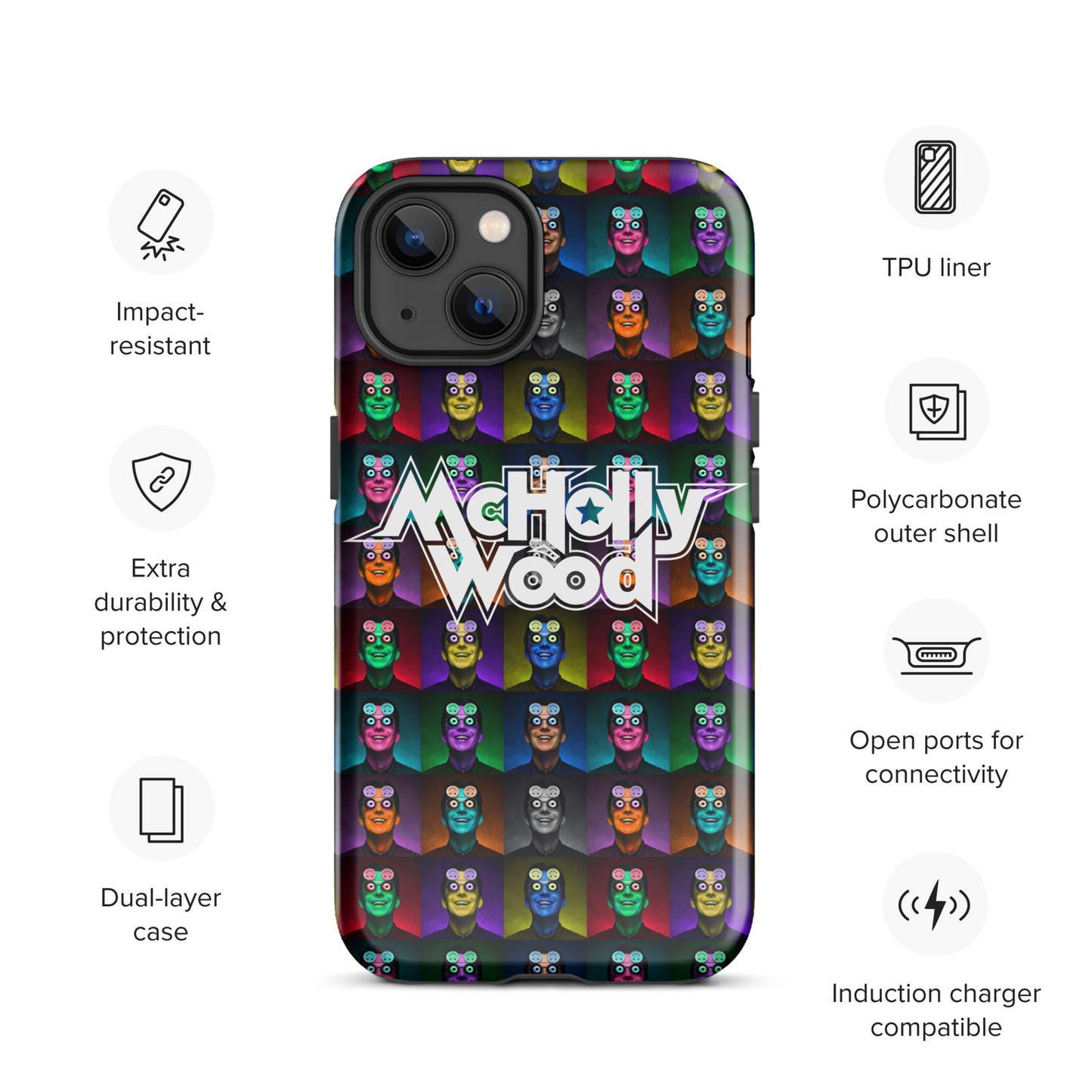 iPhone® Tough Case with 'High Strangeness' Artwork & Logo (All Models)