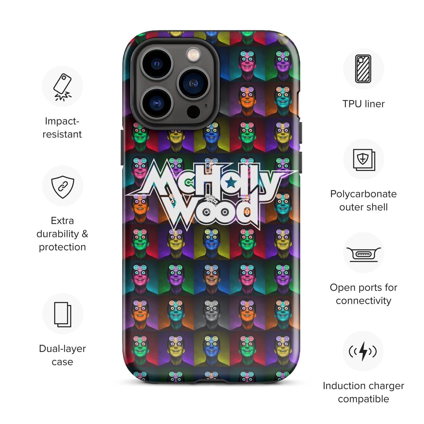 iPhone® Tough Case with 'High Strangeness' Artwork & Logo (All Models)