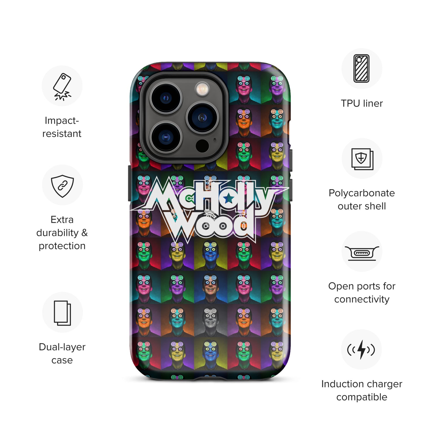 iPhone® Tough Case with 'High Strangeness' Artwork & Logo (All Models)