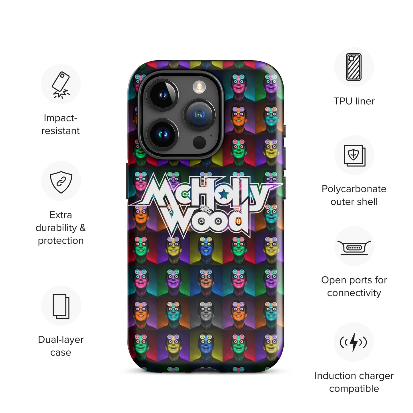 iPhone® Tough Case with 'High Strangeness' Artwork & Logo (All Models)