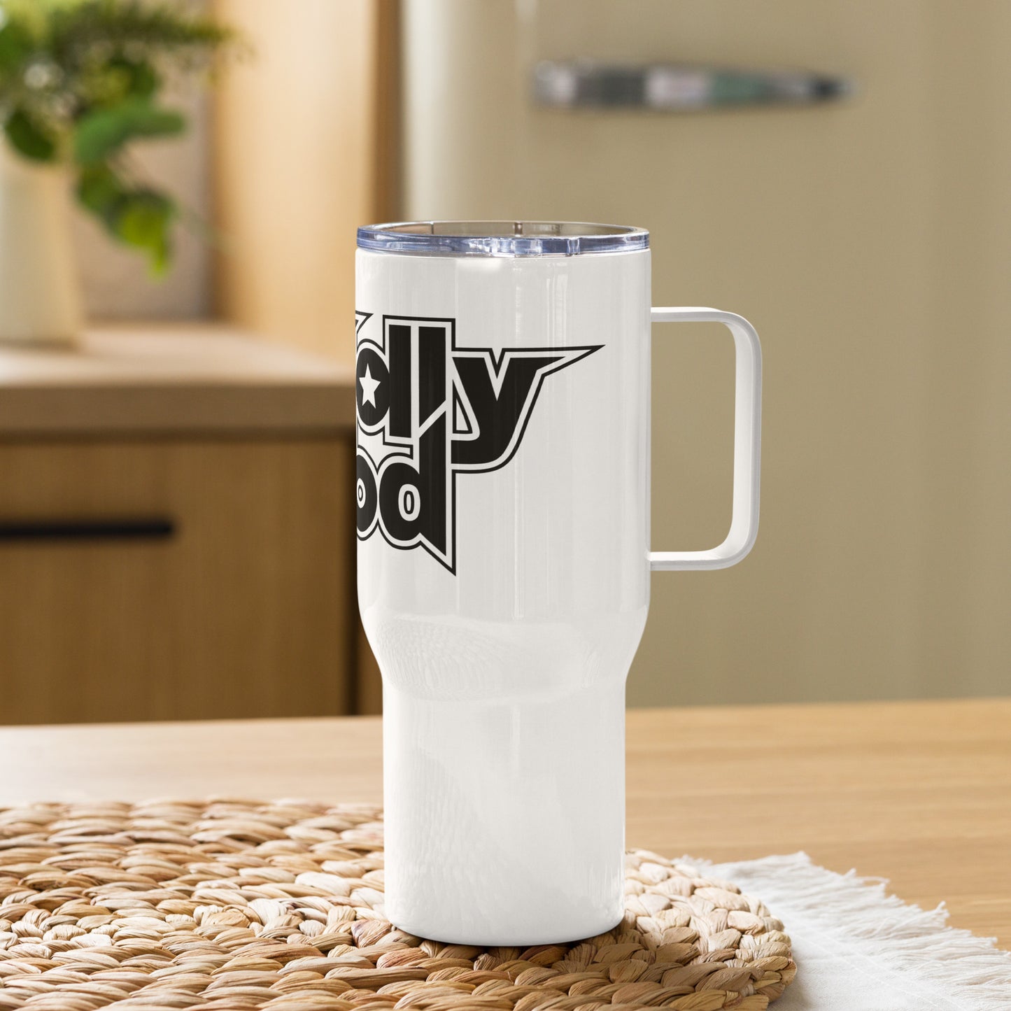 Travel Mug with McHollywood® Logo and Handle