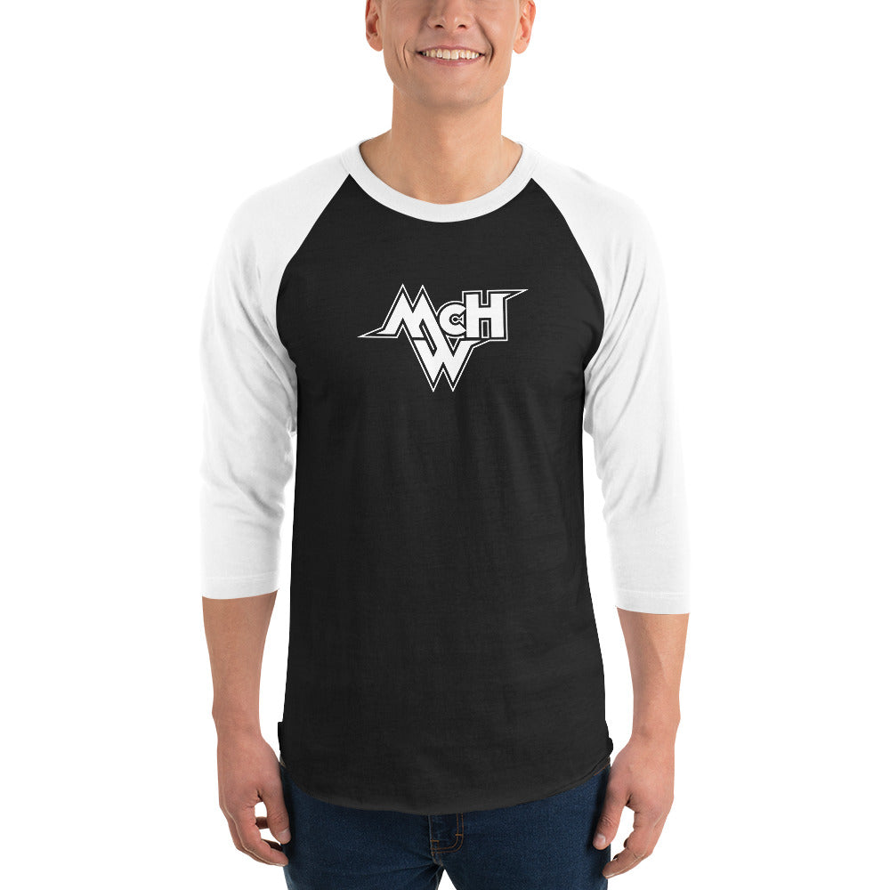 3/4 Sleeve McHollywood® 100% Cotton Raglan Shirt (Front & Back Logos)