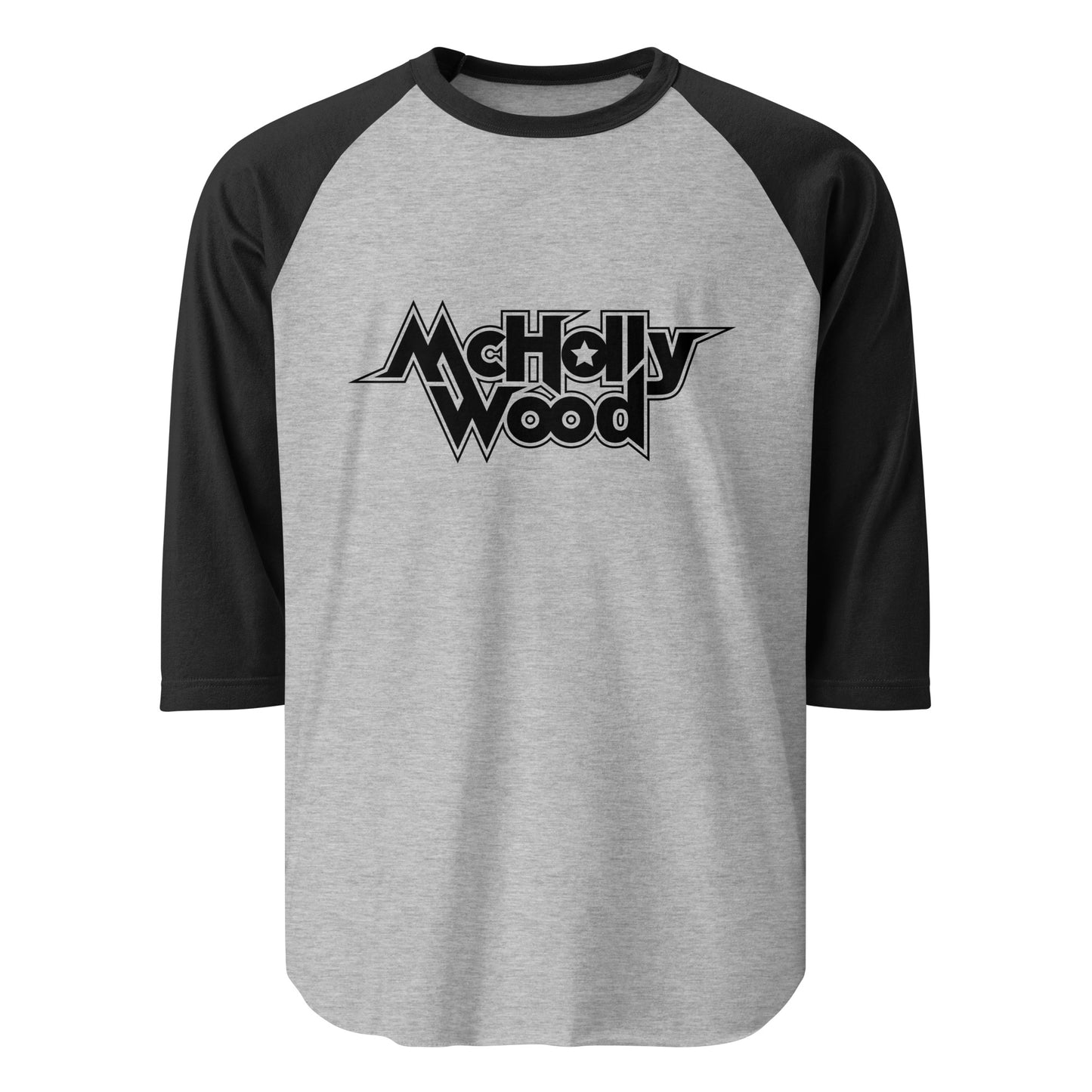 3/4 Sleeve McHollywood® Raglan Shirt (Front Logo)