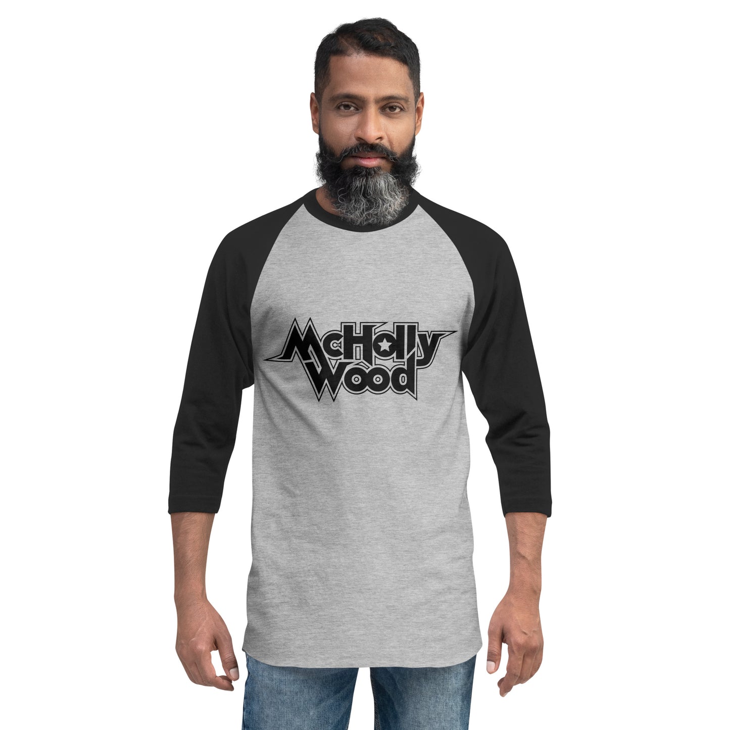 3/4 Sleeve McHollywood® Raglan Shirt (Front Logo)