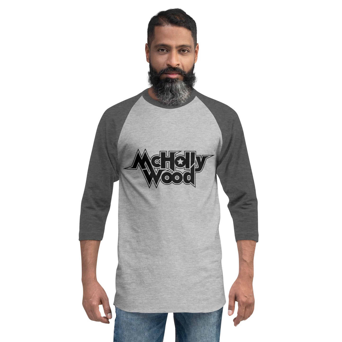 3/4 Sleeve McHollywood® Raglan Shirt (Front Logo)