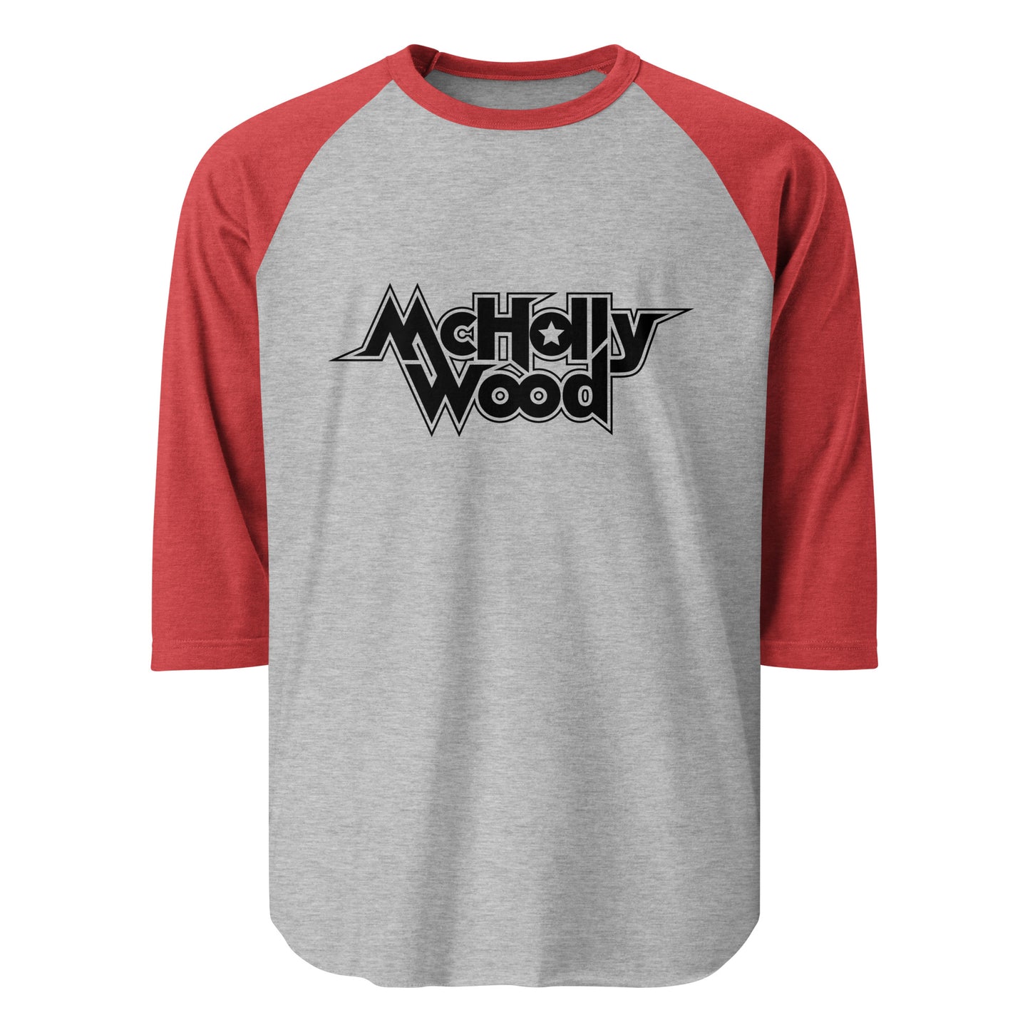 3/4 Sleeve McHollywood® Raglan Shirt (Front Logo)