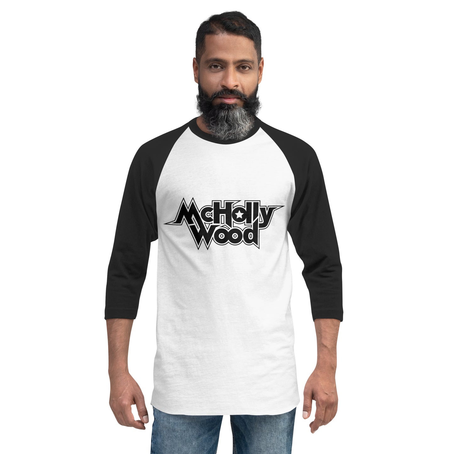 3/4 Sleeve McHollywood® Raglan Shirt (Front Logo)