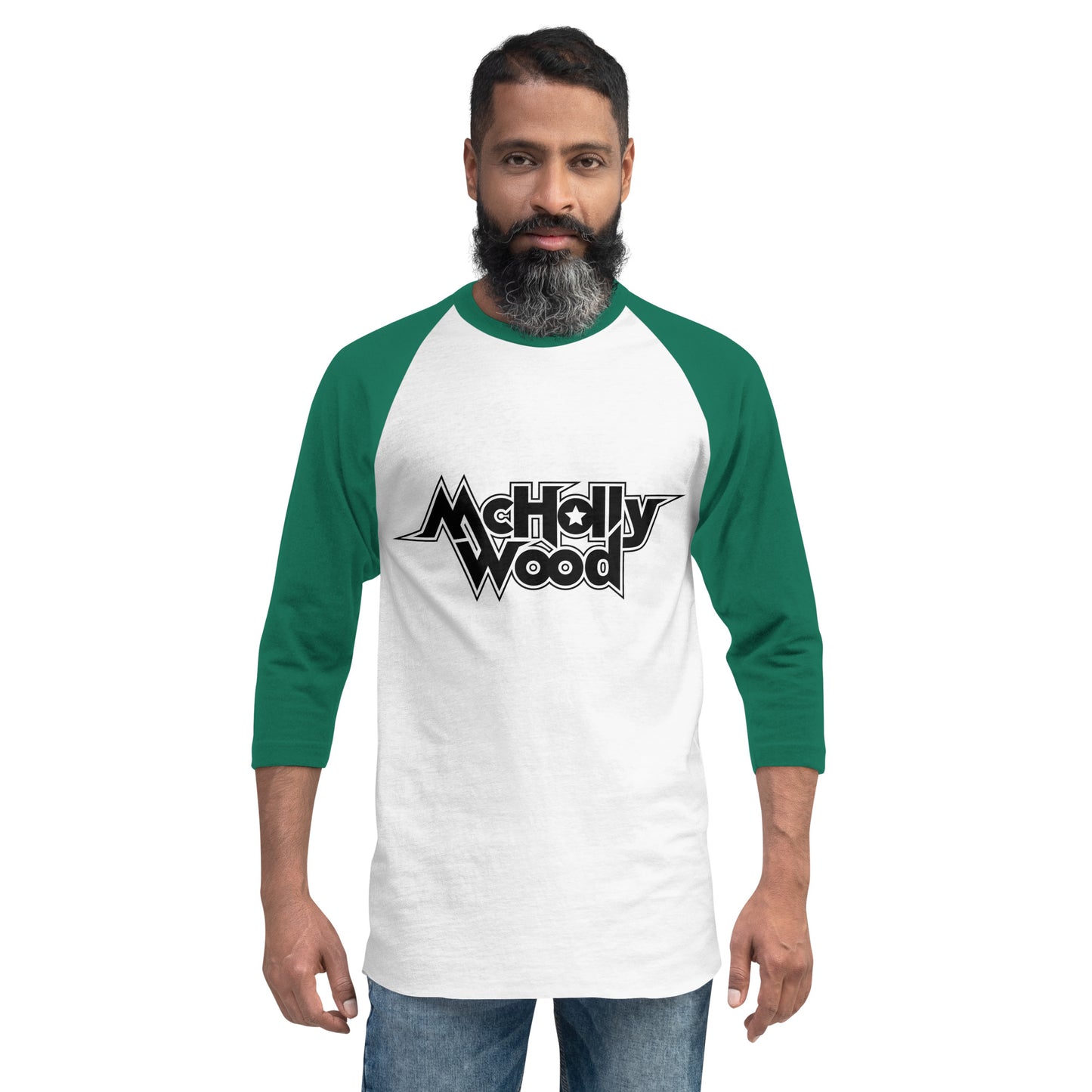 3/4 Sleeve McHollywood® Raglan Shirt (Front Logo)