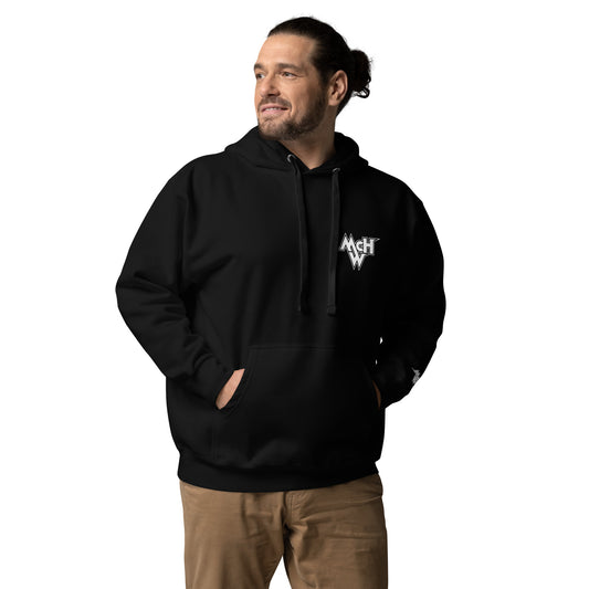 McHollywood® Hoodie with Front & Back Logos + Wrist Embroidery