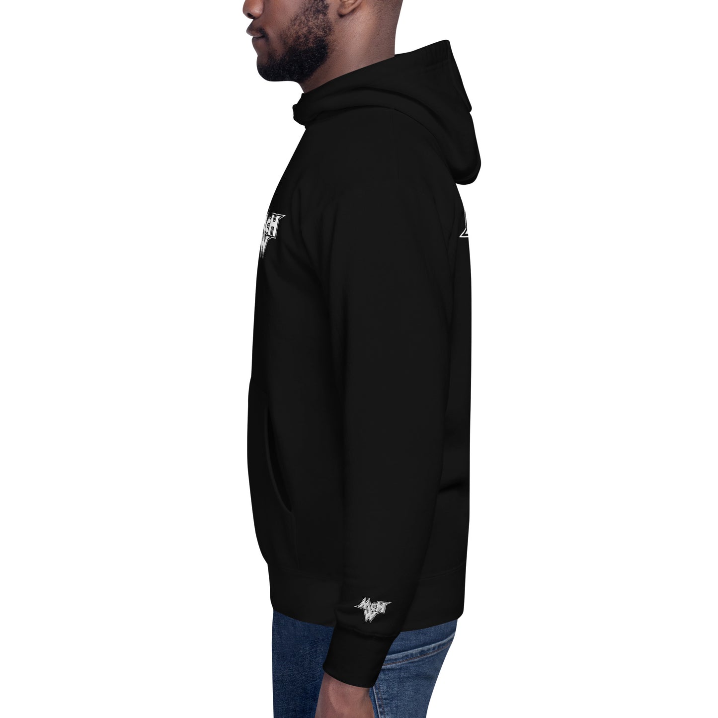 McHollywood® Hoodie with Front & Back Logos + Wrist Embroidery