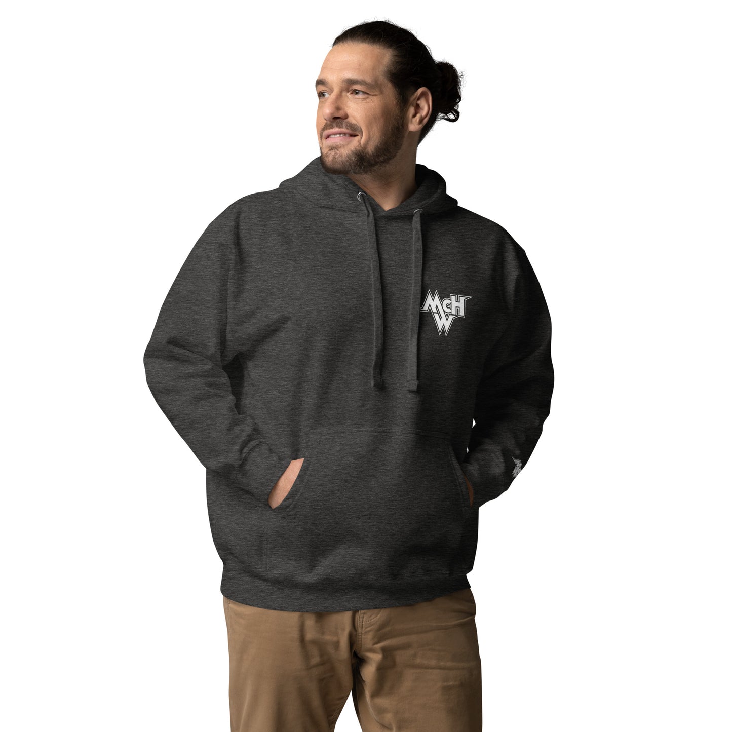 McHollywood® Hoodie with Front & Back Logos + Wrist Embroidery