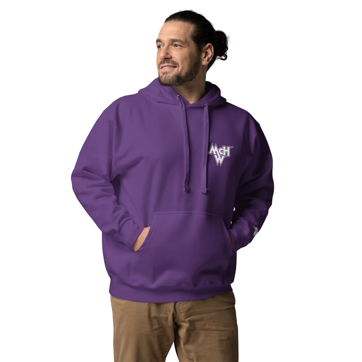 McHollywood® Hoodie with Front & Back Logos + Wrist Embroidery